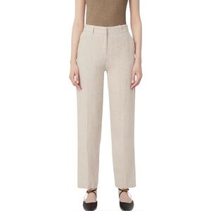 Frank And Oak Women's Jane Linen Straight-Leg Pants Size 12
